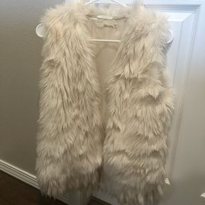 Faux fur vest